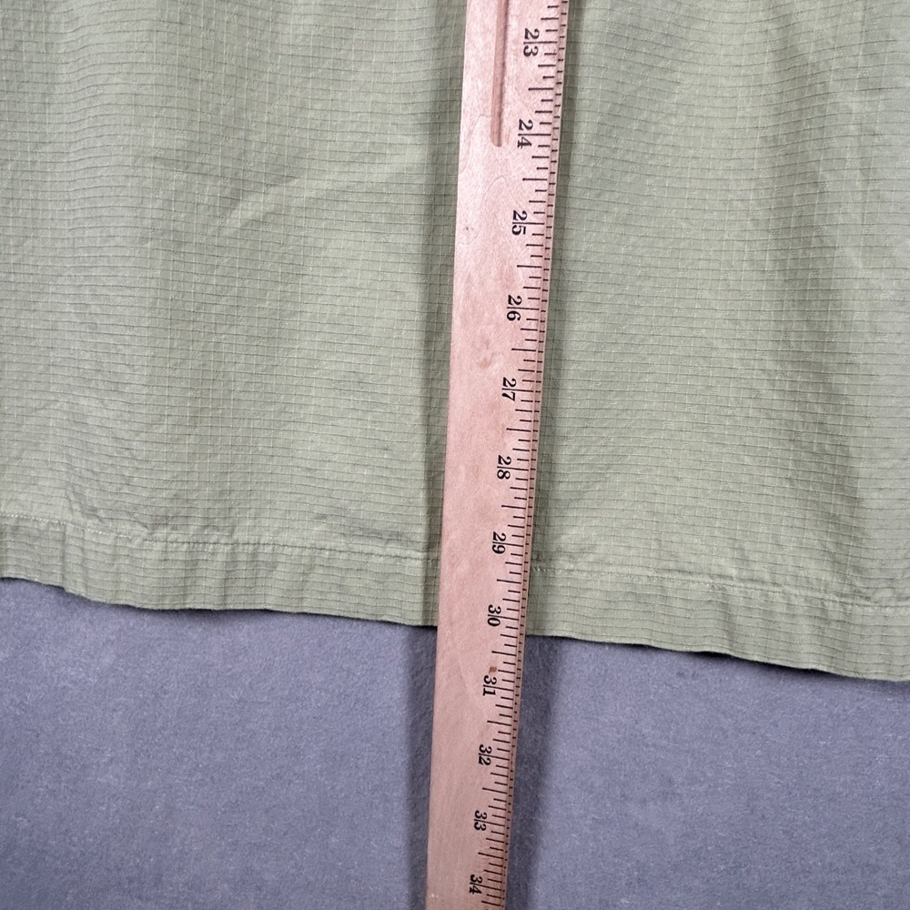 Jos. A. Bank Men L Stay Cool Seersucker Button Down Short Sleeve Sage Green Grid - Picture 7 of 8